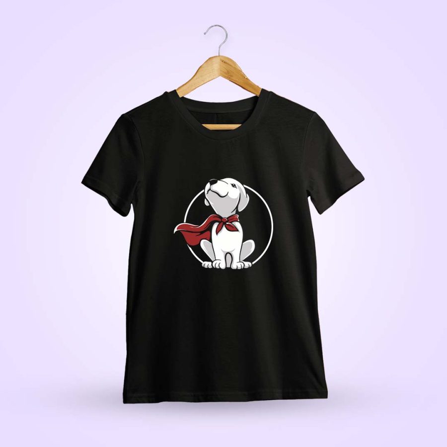 Super Dog Black T-Shirt